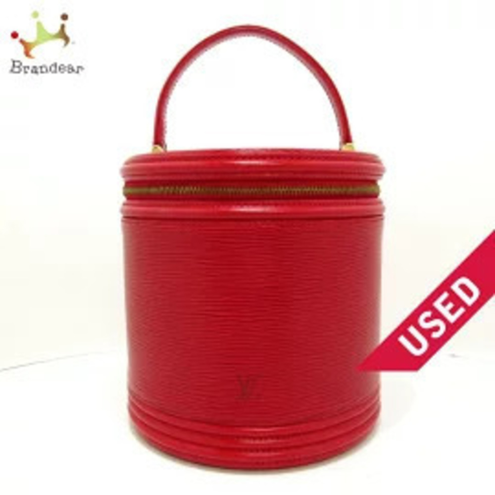 LOUIS VUITTON Cannes Vanity Bag Castilian Red Leather LV